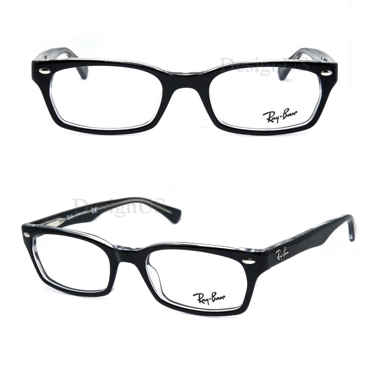 Ray-ban Ray Ban RB 5114 2034 Black on Clear Small 50/19/135 Eyeglasses