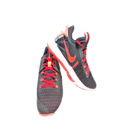 Nike Lebron Witness V Black/crimson Basketball Shoes CQ9380-005 Nwob - Red Black
