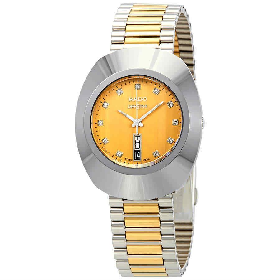 Rado Yellow Gold Dial Two-tone Ladies Watch R12305304