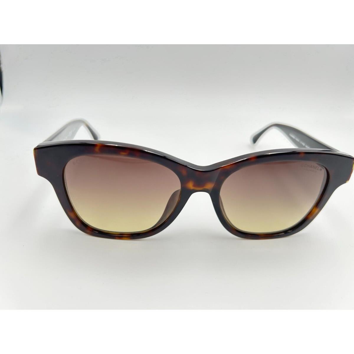 Chanel Sunglasses 5482H 714/S9 Tortoise Brown Gradient Polarized Pearls CC
