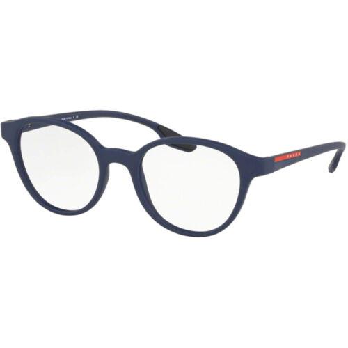 Prada Sport Unisex Eyeglasses Blue Rubber Frame Prada Sport 0PS 01MV TFY1O150