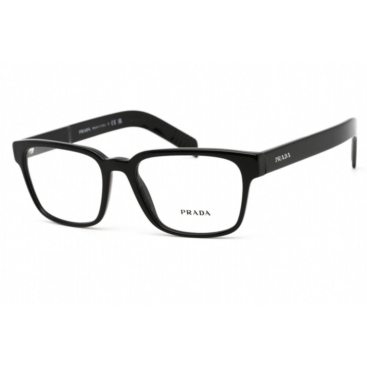 Prada Men`s Eyeglasses Black Plastic Full-rim Frame Prada 0PR 15WV 1AB1O153