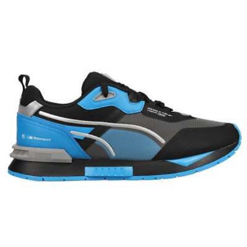 Puma Bmw Mms Mirage Tech Lace Up Mens Black Blue Sneakers Casual Shoes 3074190 - Black, Blue