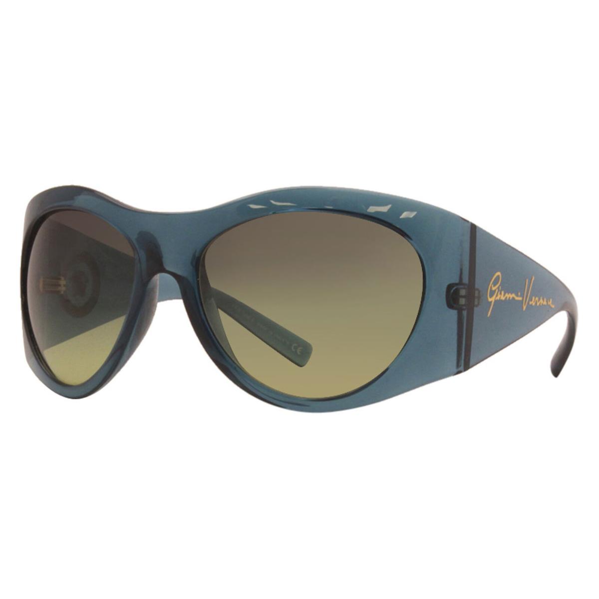 Versace VE4392 53350N Sunglasses Transparent Petroleum/trigradient Green Lenses