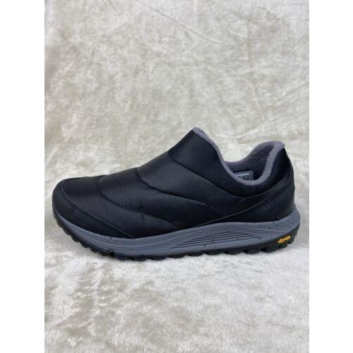 Merrell Nova Sneaker Moc Shoes Men`s 13 Black J066953 Slip On Vibram Soles