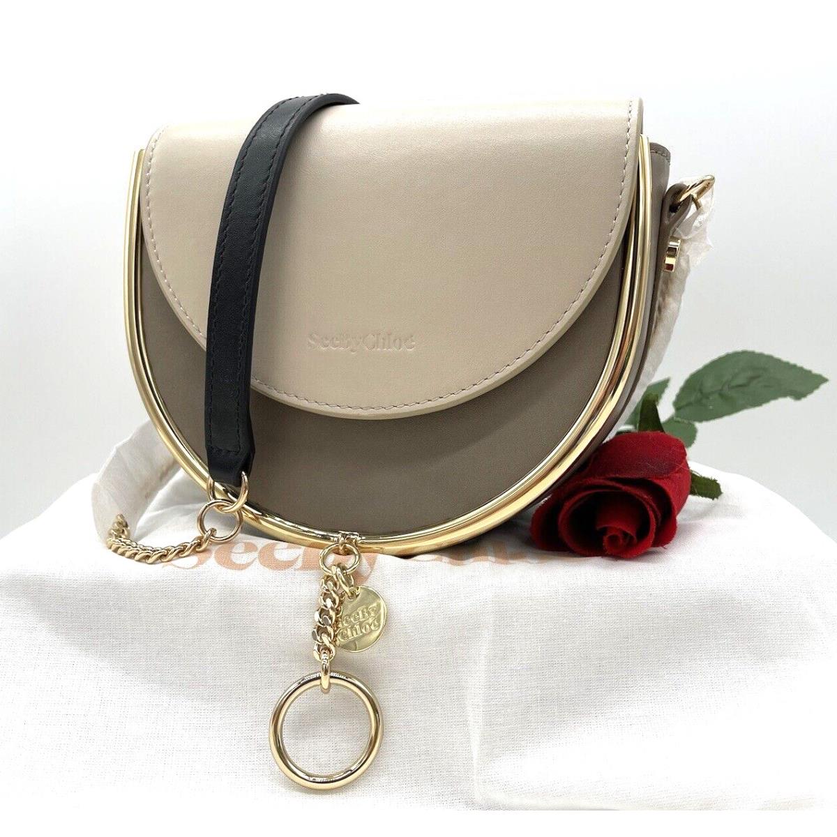 See By Chloe Mara Evening Colorblock Smooth Leather Saddle Bag