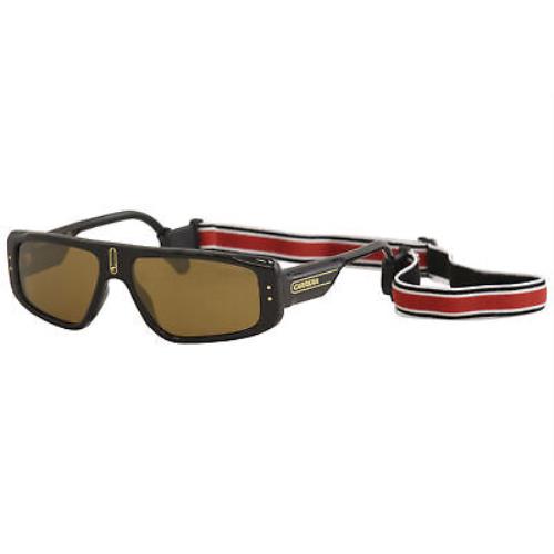 Carrera Men`s 1022/S 1022S YYCK1 Black/gold Pilot Sunglasses 58mm