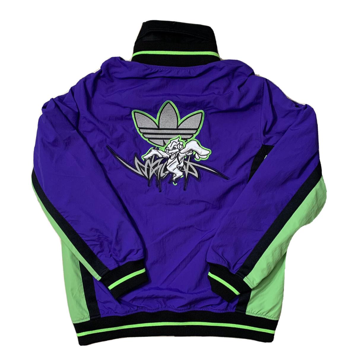 Adidas Originals X Sankuanz Reversible Jacket Black Purple Men`s SZ Small FT6039