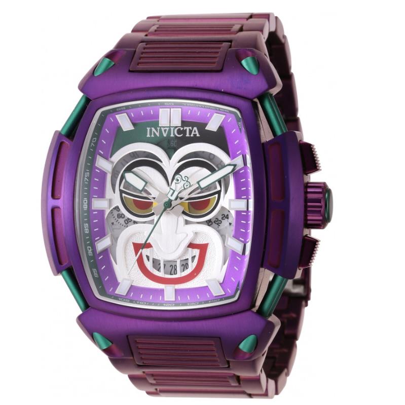 Invicta DC Comics Joker Men`s 53mm Limited Edition Chronograph Watch 43735 Rare