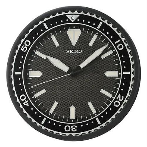 Seiko Heritage Design Watch Dial Black Round 12 Inch Acrylic Wall Clock