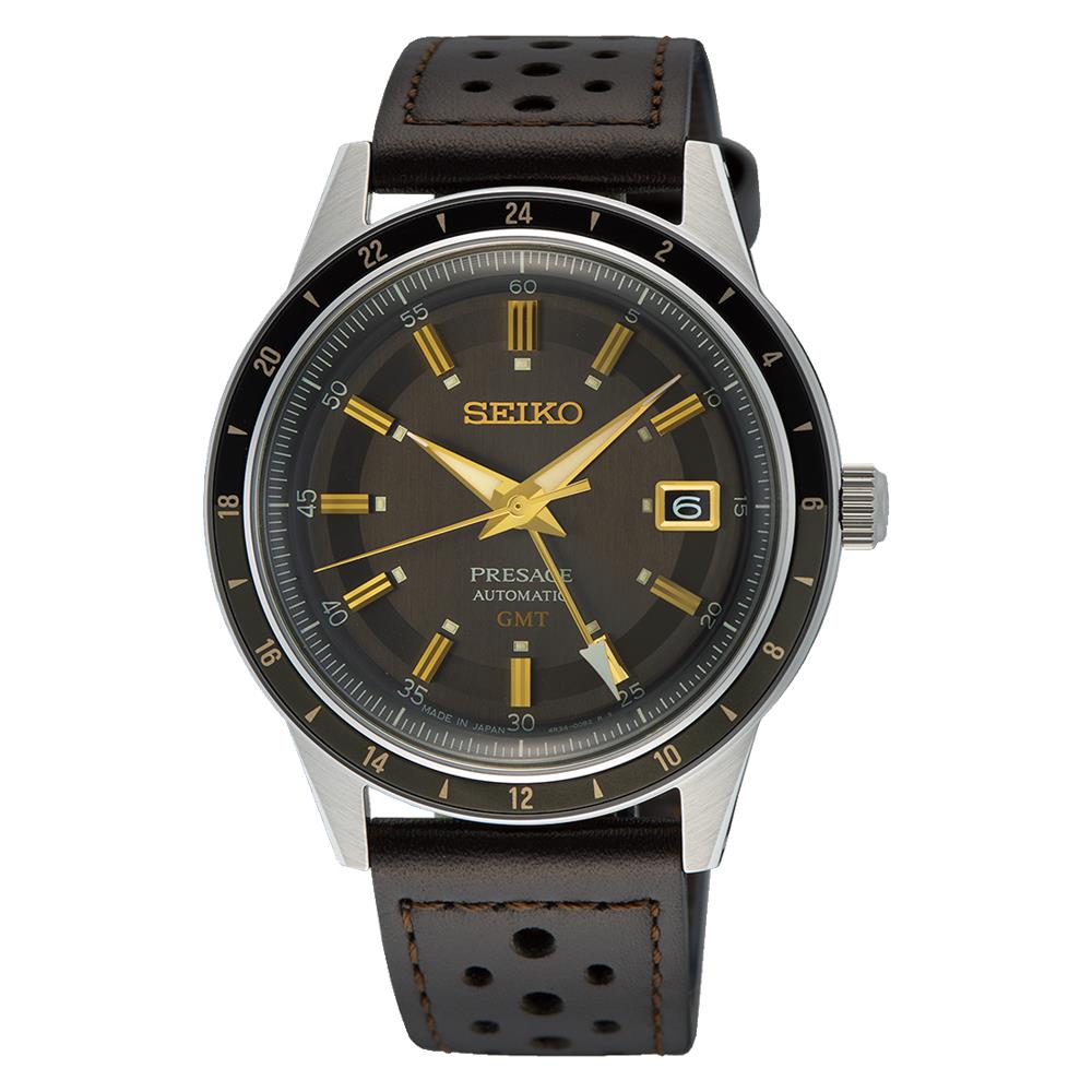 Seiko SSK013J1 Gmt Presage Style `60s Collection Steel Automatic