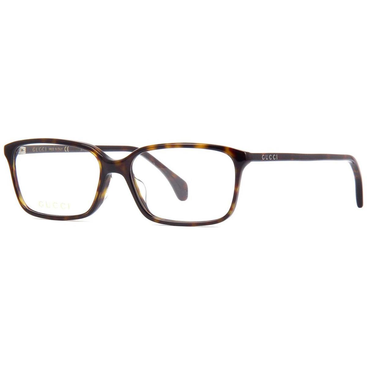 Gucci Men`s Eyeglasses Havana Plastic Square Full-rim Frame Gucci GG0553OA 2