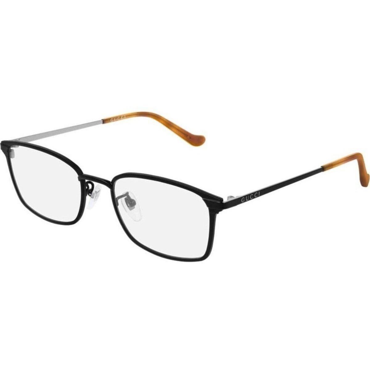 Gucci Men`s Eyeglasses Black Metal Rectangular Full-rim Frame Gucci GG0579OK 1