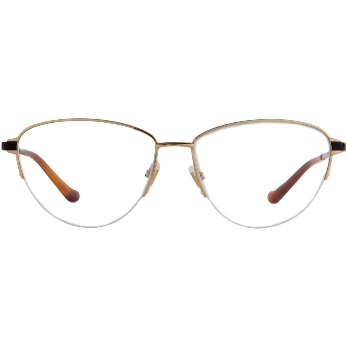 Gucci Women`s Eyeglasses Gold Metal Oval Half-rim Frame Gucci GG0580O 1