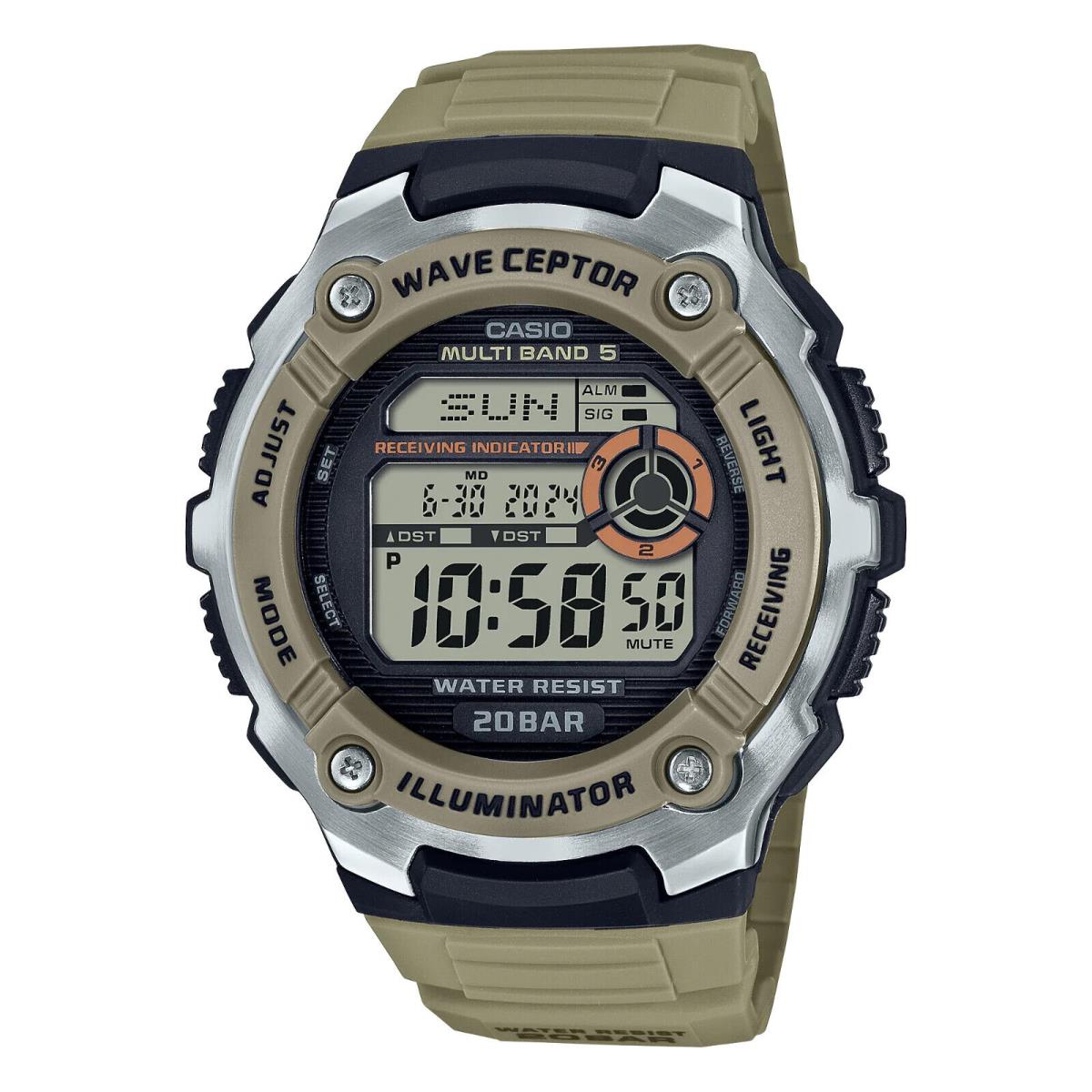 Casio WV200R-5A Atomic Waveceptor Watch 200 Meter WR World Time Chronograph