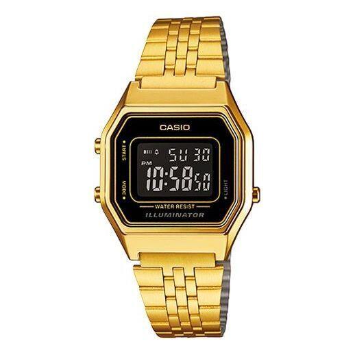 Casio LA680WGA-1B Women`s Vintage Digital Gold Tone Stainless Steel Watch