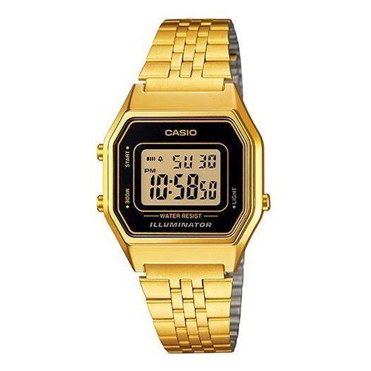 Casio LA680WGA-1D Women`s Classic Digital Gold-tone Stainless Steel Band Watch