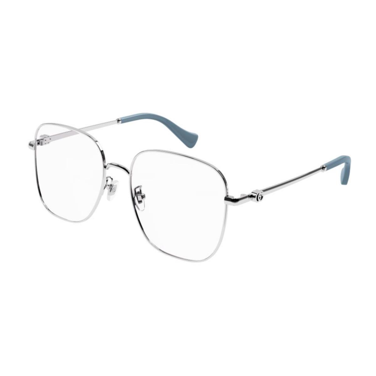 Gucci GG1144O-004 Women`s Optical Silver Blue Eyeglasses