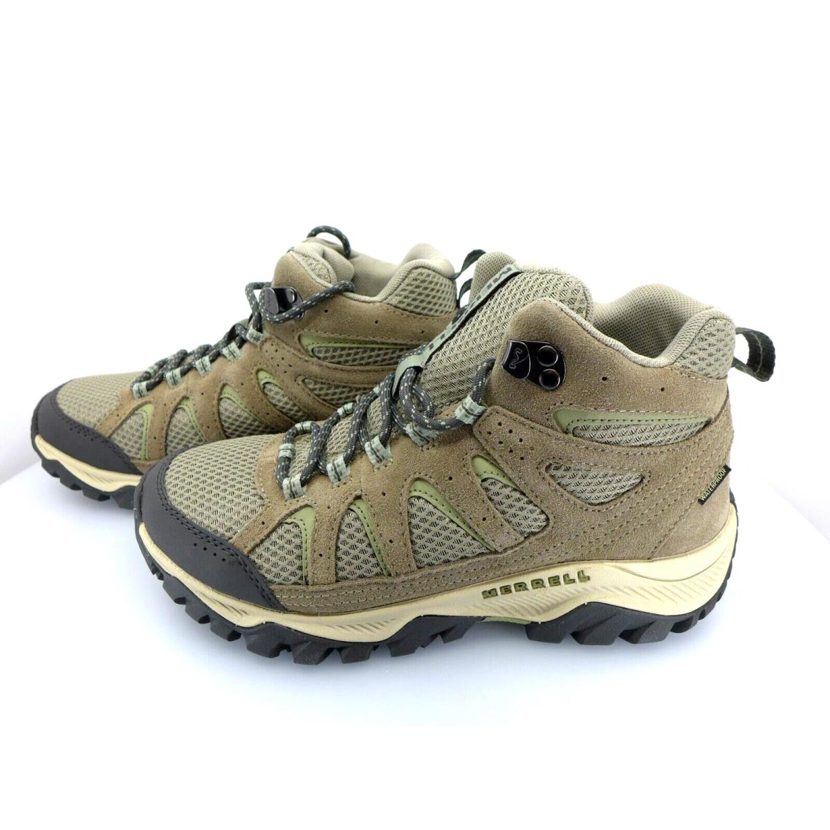 Merrell Oakcreek Women`s Mid Waterproof Brindle Size 8.5M Hiking Shoes