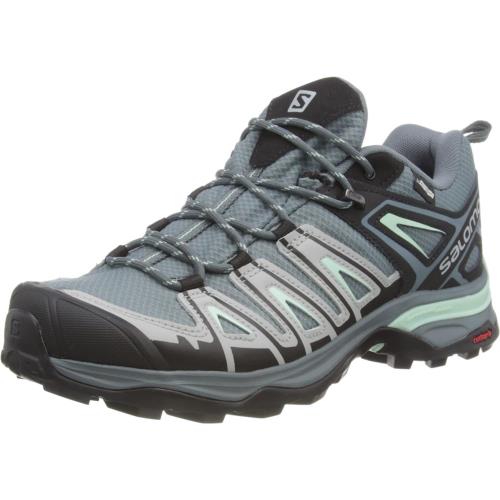Salomon Women`s X Ultra Pioneer Aero Hiking Shoes Trail Running Stormy Weather/Alloy/Yucca