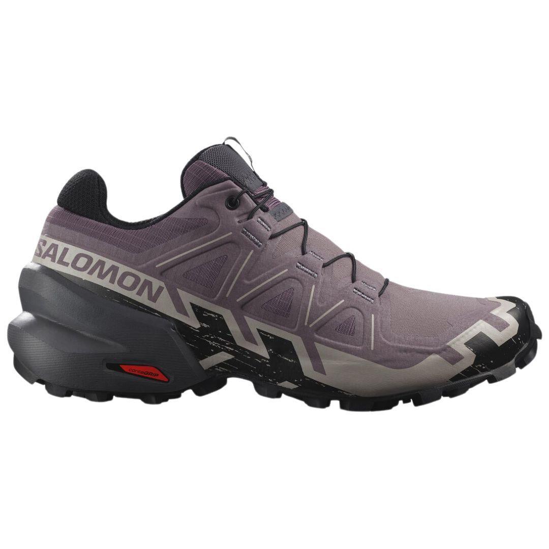 Salomon Speedcross 6 Women`s Trail Running Shoes Moonscape/black/ashes Of Roses