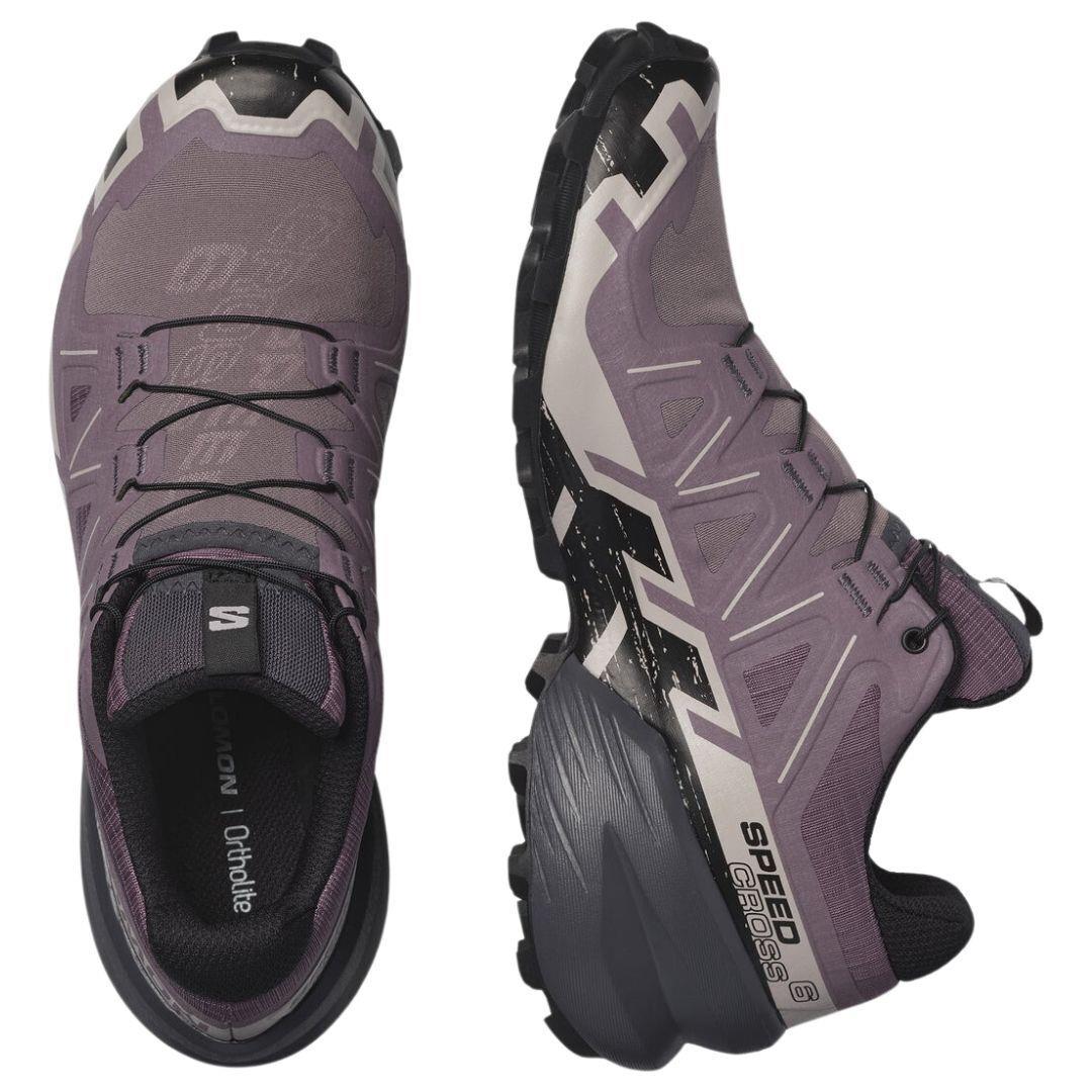 Salomon Speedcross 6 Women`s Trail Running Shoes Moonscape/black/ashes Of Roses - Moonscape/Black/Ashes Of Roses, Manufacturer: Moonscape/Black/Ashes Of Roses