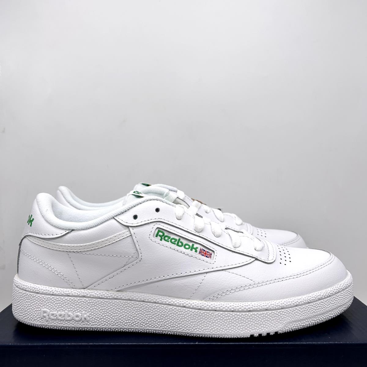 Reebok Classic Club C 85 Sneakers Trainers White Green AR0456 Mens Size 8.5 - White