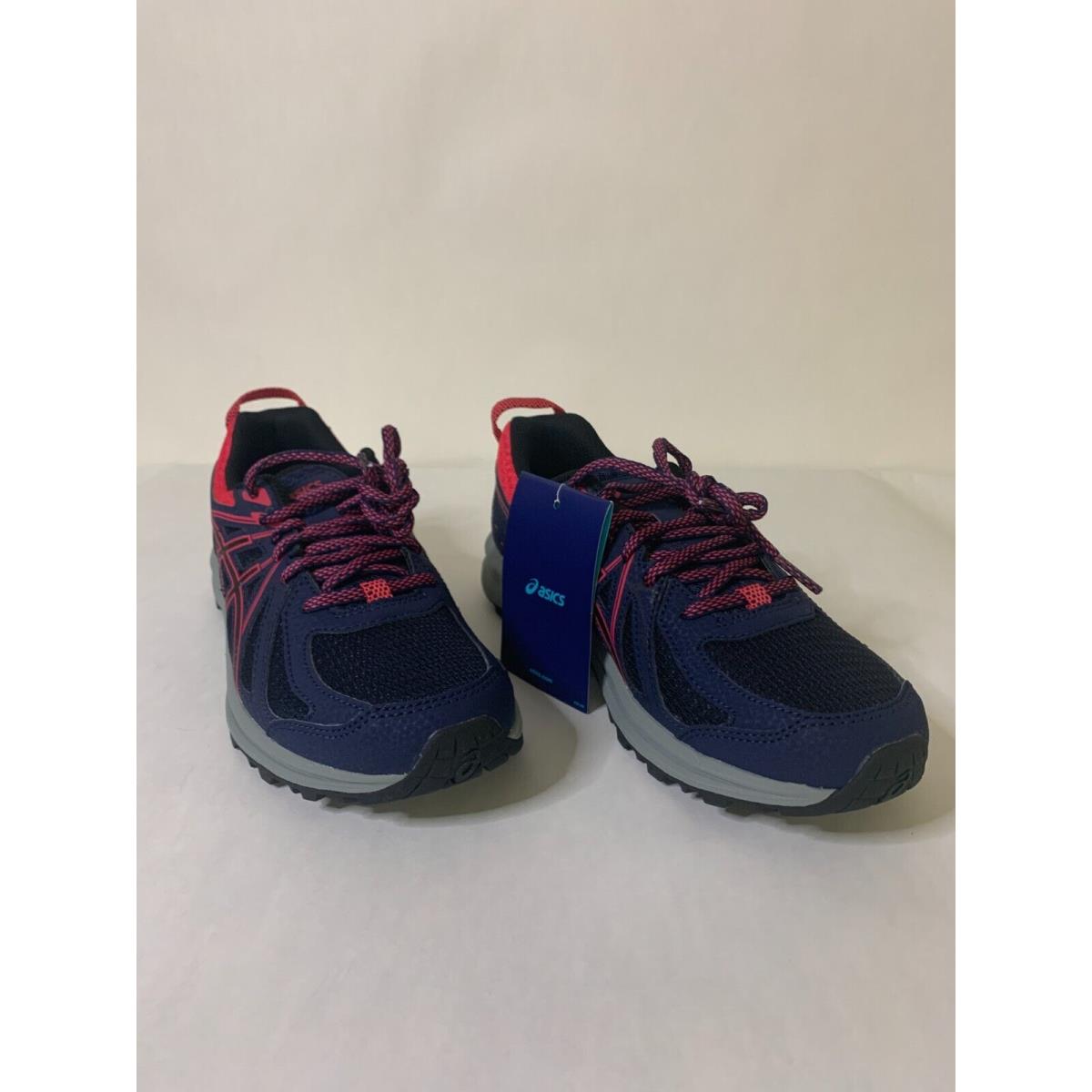 Asics Women`s Frequent Trail Running Shoes Peacoat/pixel Pink Size 6 B