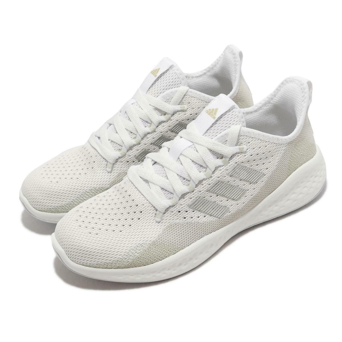 Adidas Fluidflow 2.0 Aluminium White Women Running Shoes Size 8.5 Msrp: - White