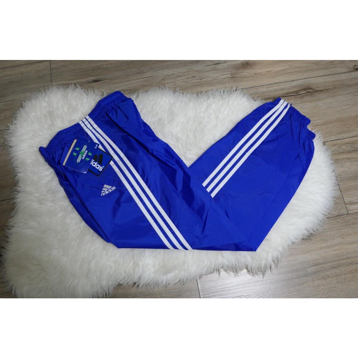 Adidas Vintage Team Nylon Blue Track Pants Youth XL Yxl
