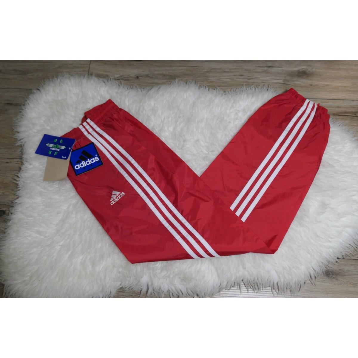 Adidas Vintage Nylon Team Red Track Pants Youth XL Yxl