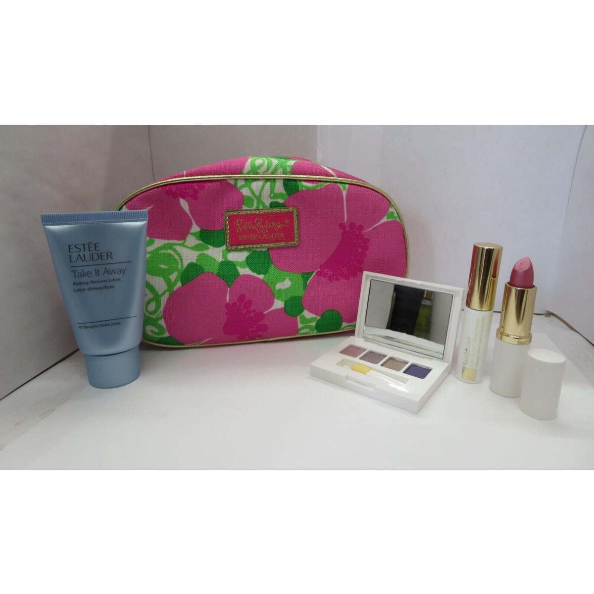 Lilly Pulitzer Estee Lauder 5 Pcs Sample Trv. Skincare/makeup Gift Set