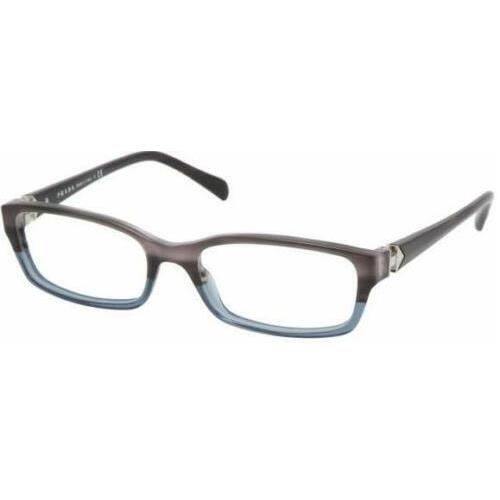 Prada Eyeglasses PR 07NV RYO-1O1 53mm Rectangle Tortoise Denim / Demo Lens