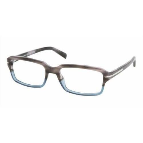 Prada PR 09NV RYO-1O2 52mm Rectangle Eyeglasses Tortoise Denim/demo Lens