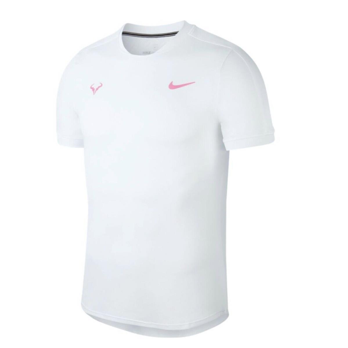 Nike Tennis Shirt Rafa Nadal Aeroreact Court White AT4182-101 Men`s Size XL
