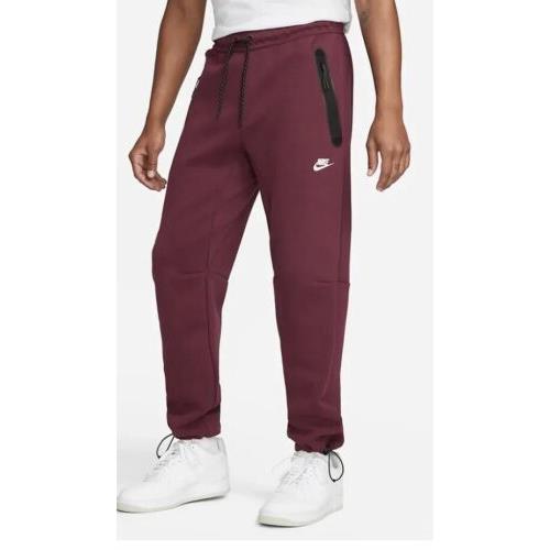 Nike Sportswear Tech Fleece Size XL Jogger Pants Red Beetroot DQ4312 638