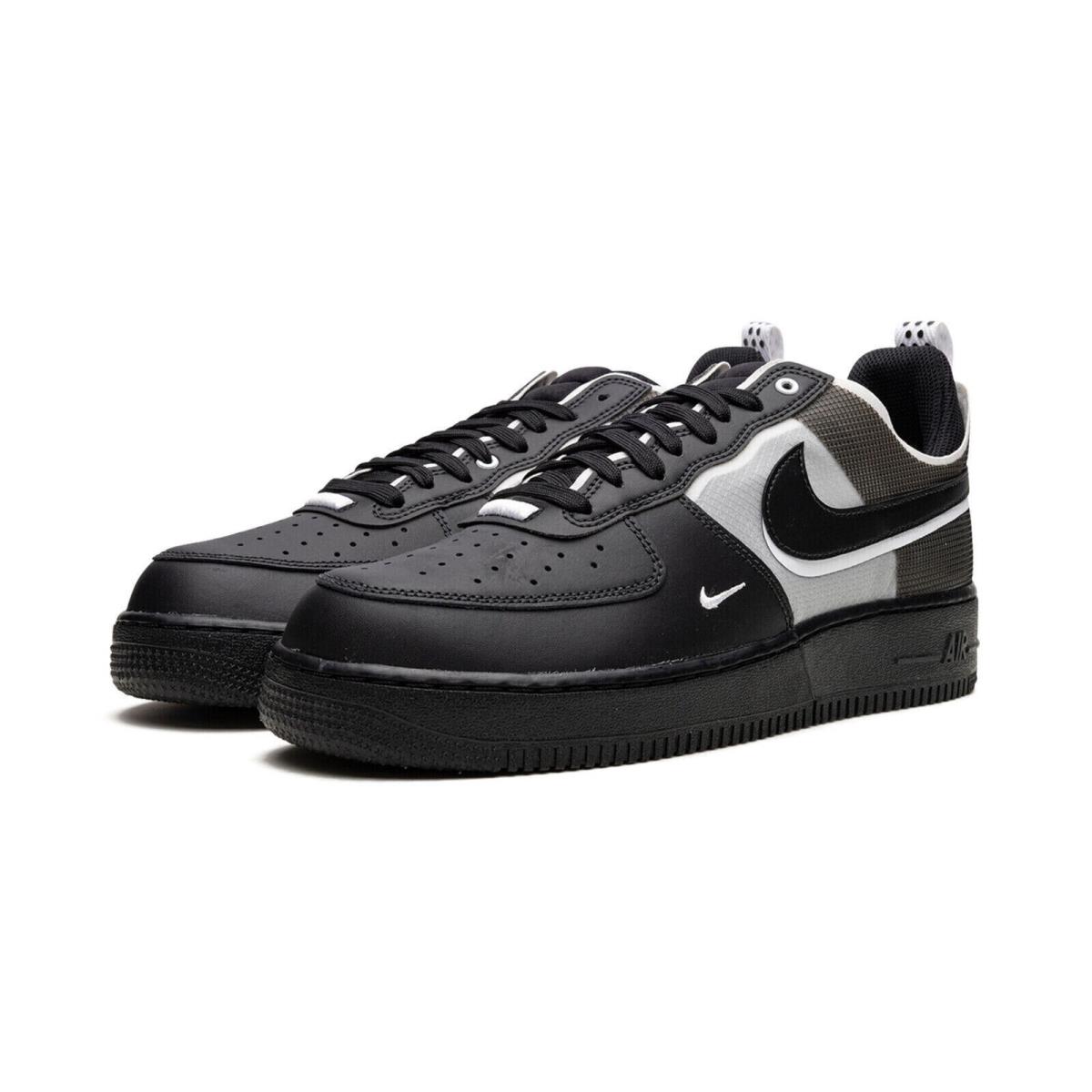 Nike Air Force 1 Low React Black Grey White Size 12.5 Mens AF1 DM0573 002New - 