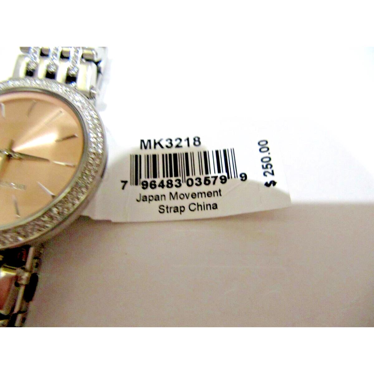 Michael Kors watch Darci - Pink Face, Pink Dial, Silver Band 5