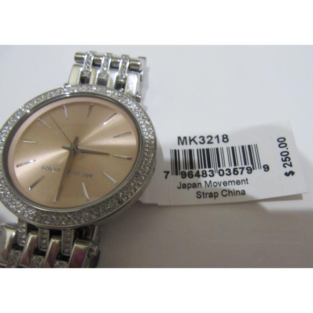 Michael Kors watch Darci - Pink Face, Pink Dial, Silver Band 6