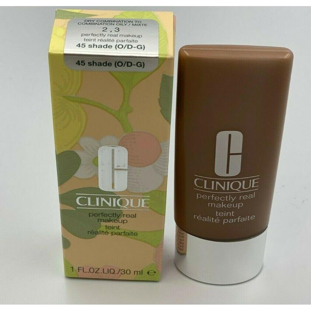 Clinique Perfectly Real Makeup Foundation Full Size Choose Shade Shade 45 (O/D-G)