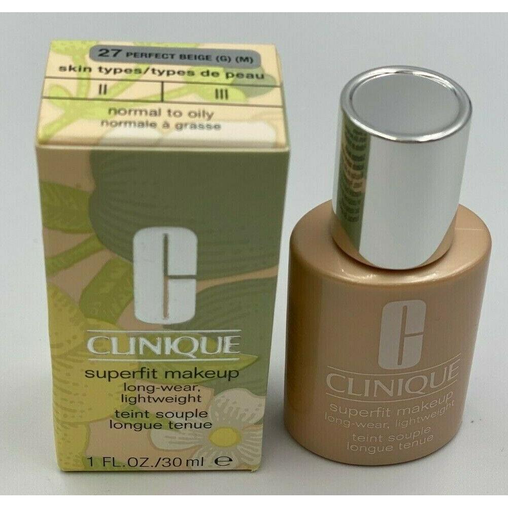 Clinique Superfit Makeup Full Size 1 OZ Choose Shade 27 Perfect Beige (G) (M)