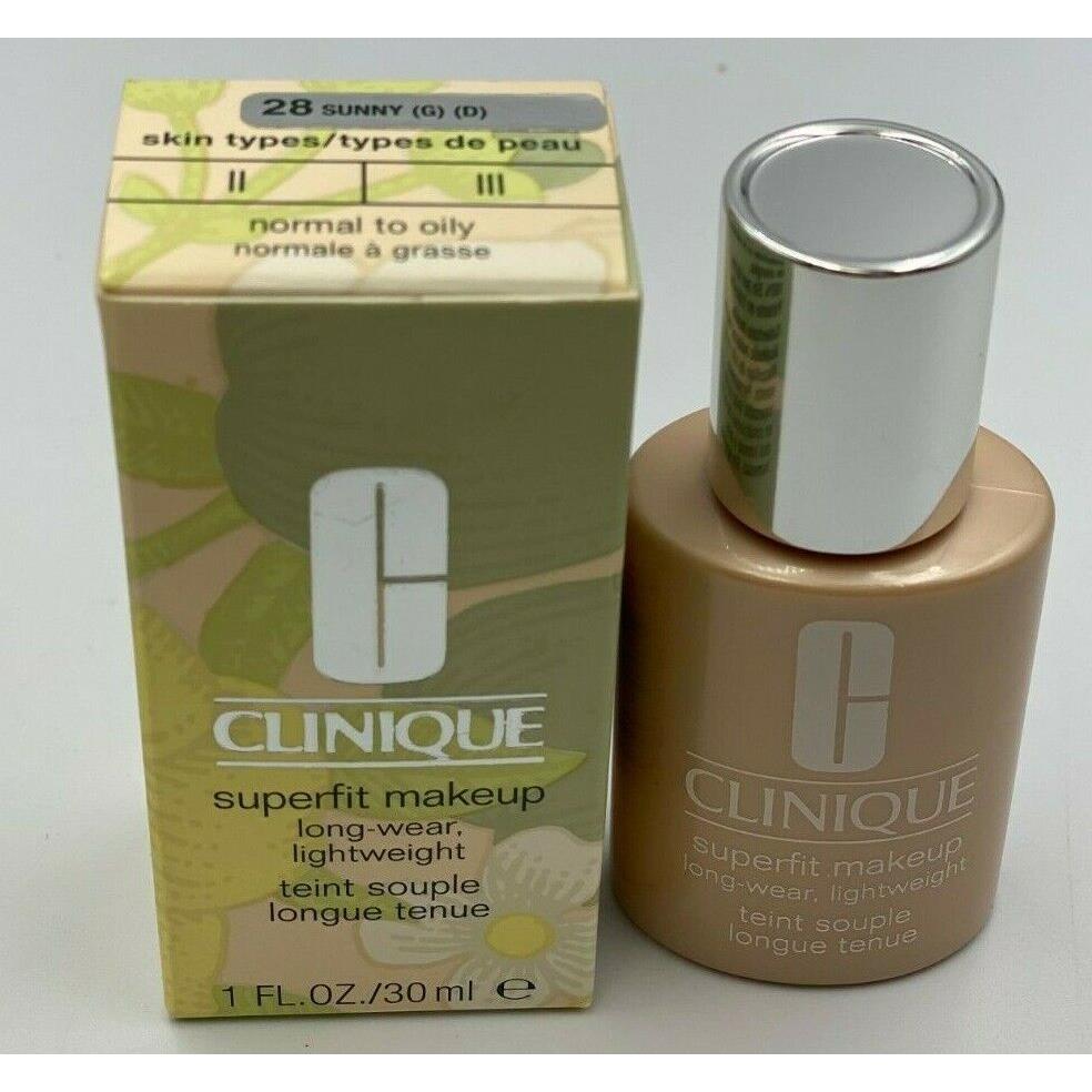 Clinique Superfit Makeup Full Size 1 OZ Choose Shade 28 Sunny (G) (D)