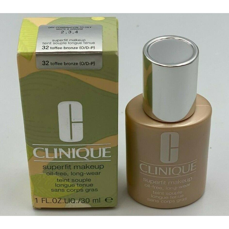 Clinique Superfit Makeup Full Size 1 OZ Choose Shade 32 Toffee Bronze (O/D-P)