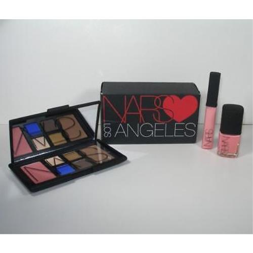 Nars Loves Los Angeles LA Gift Set Eyeshadow Palette Blush Bronzer Lip Gloss +