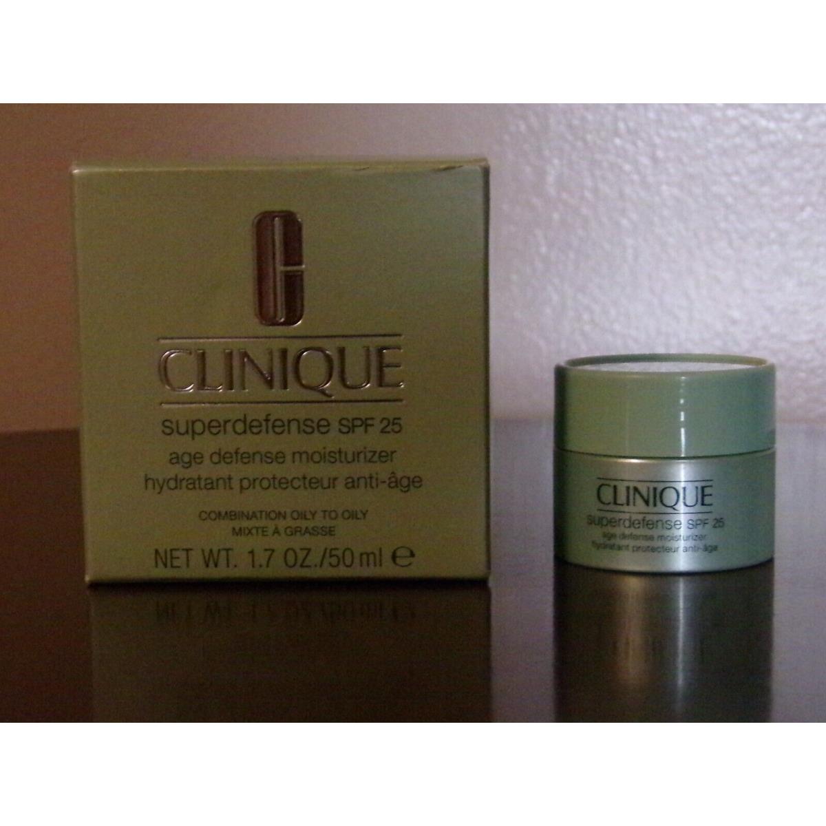 Clinique Superdefense Age Defense Moisturizer 1.7 Oz + .24 Oz Travel Size