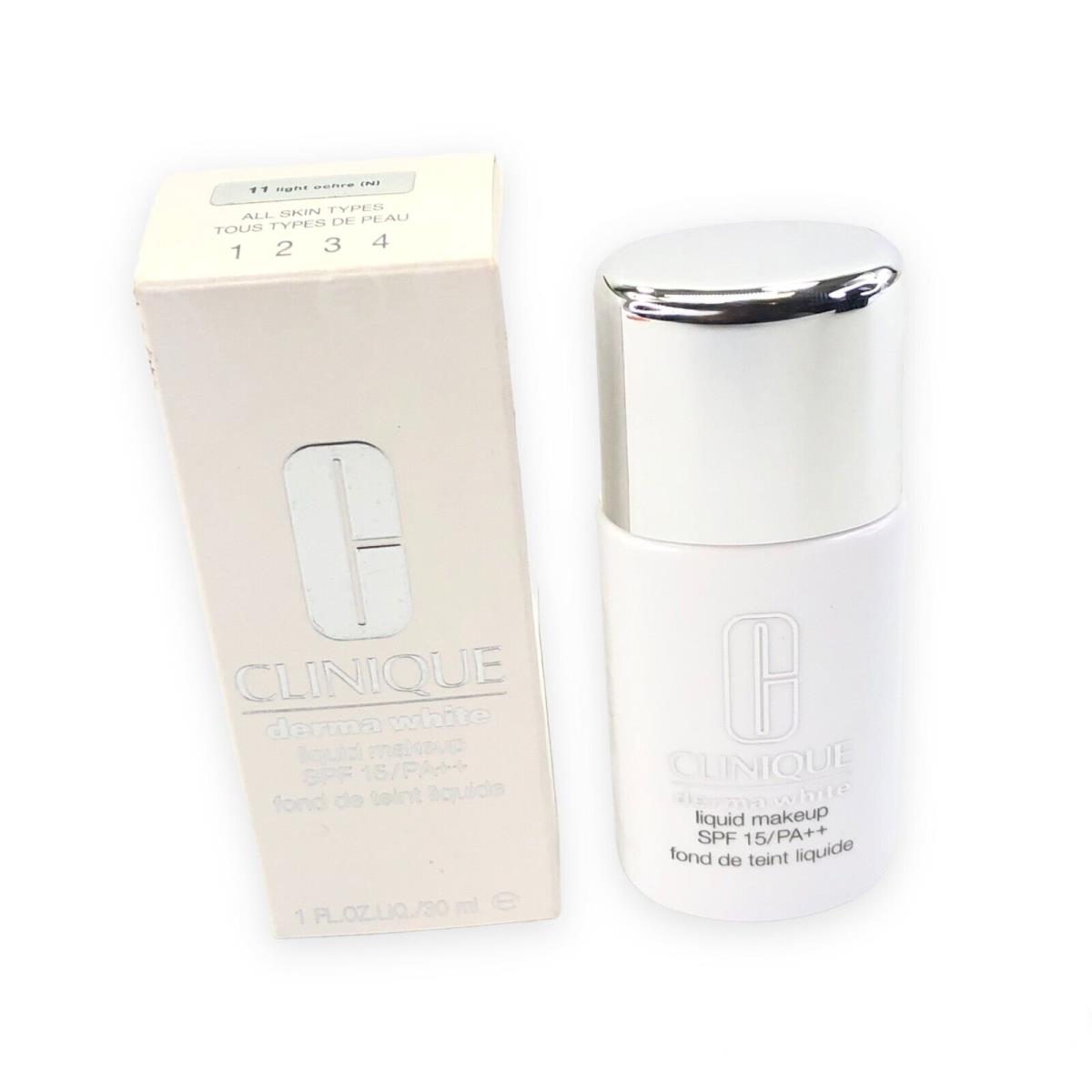 Clinique Derma White Liquid Makeup Spf 15 11 Light Ochre N 1 Oz - White