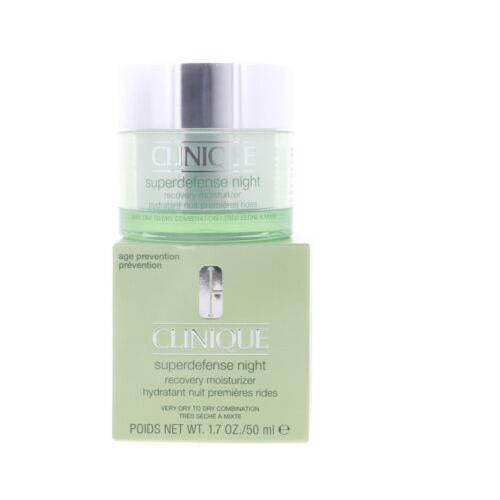 Clinique Superdefense Night Recovery Moisturizer Very Dry to Dry Combination 1