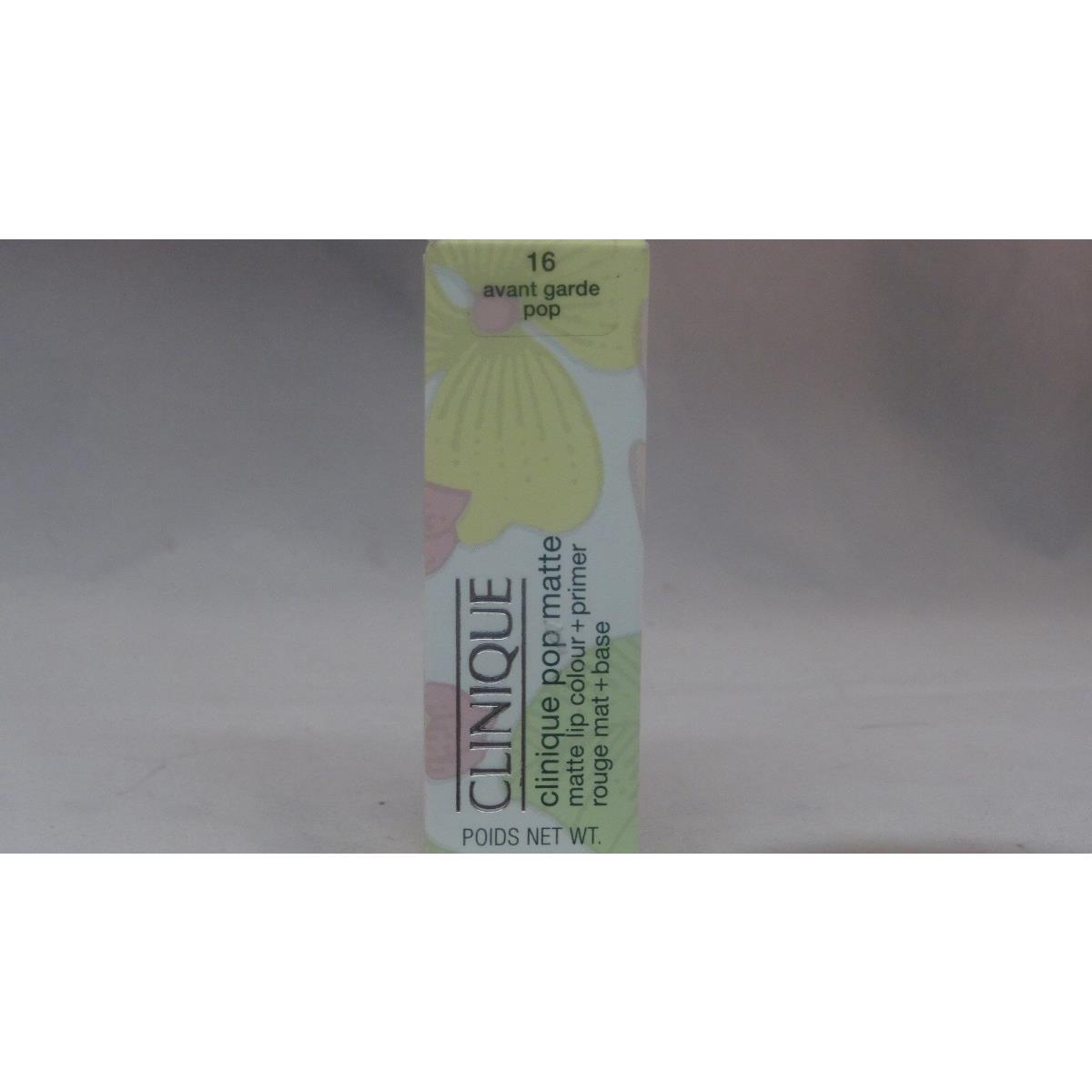 Clinique Pop Matte Lip Colour Primer -avant Grande Pop 16 .13OZ