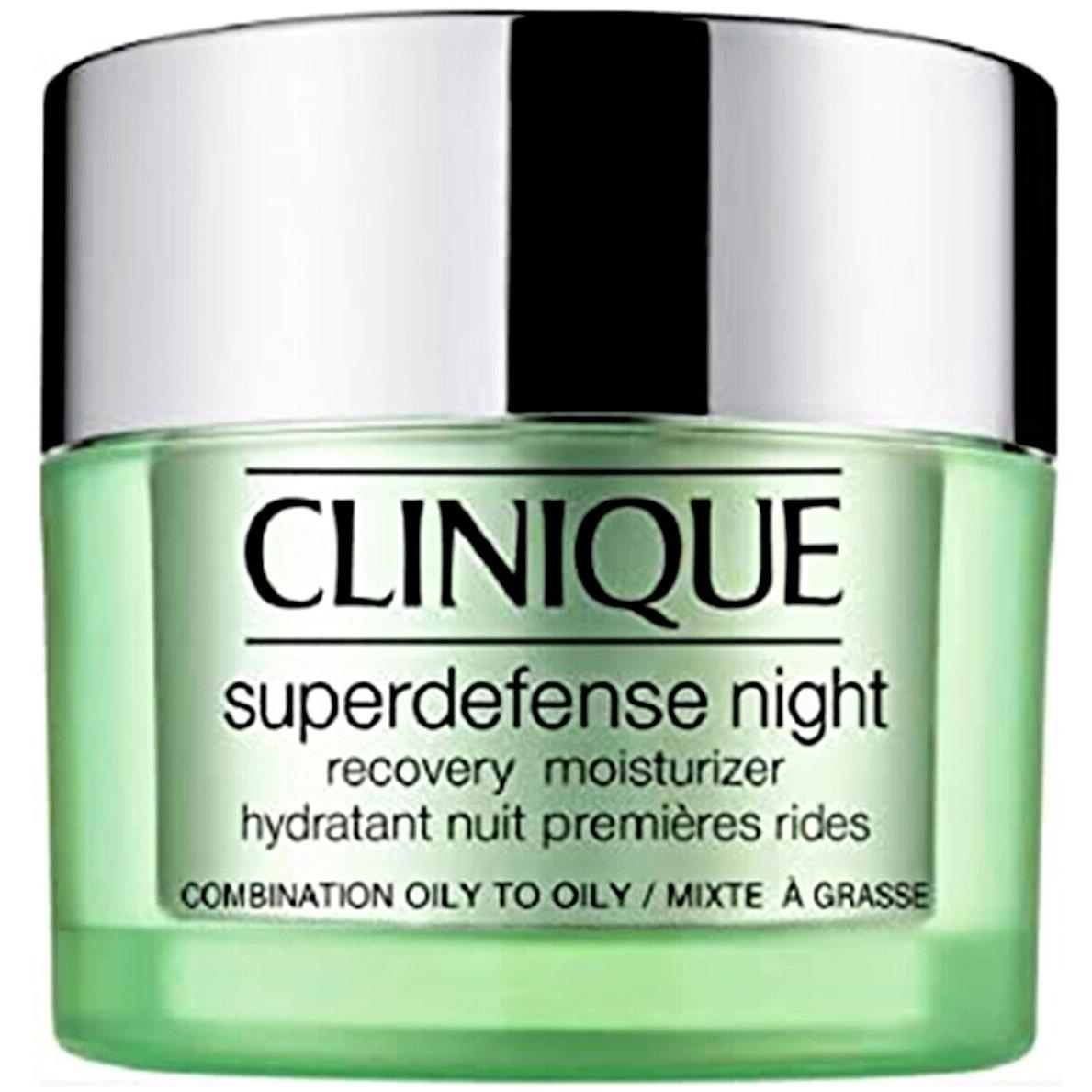 Clinique Super Defense Night Recovery Moisturizer For Oily Skin 1.7oz / 5 ml