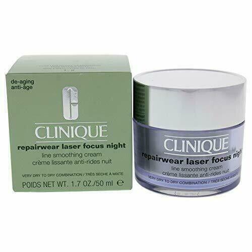 Clinique Repairwear Laser Focus Night Line Smoothing Cream 1.7 oz/50ml Dry 1 2